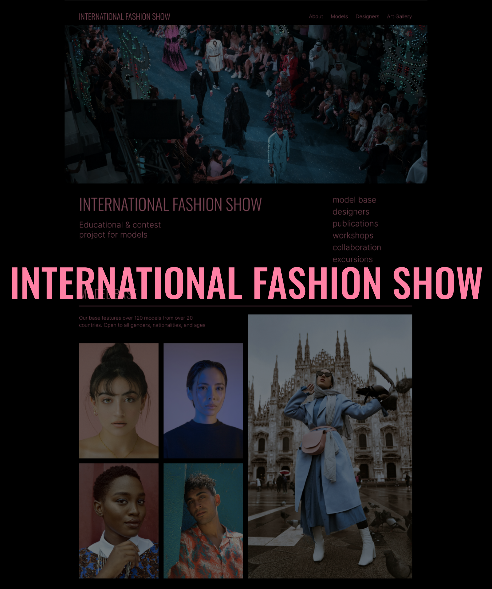 International Fashion Show website redesign case study